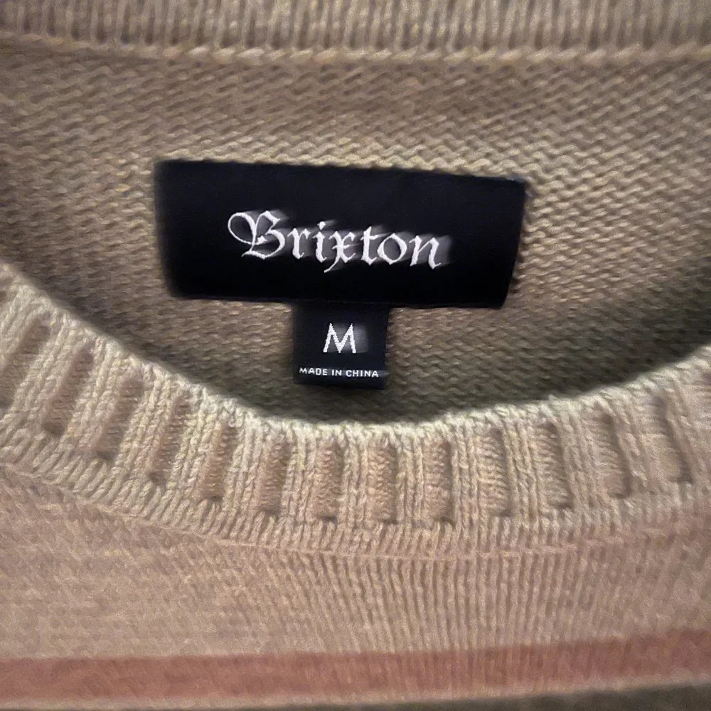 Brixton Surf - Olive Striped Sweater Womens M - Picture 2 of 5